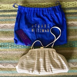 Stuart Weitzman Ivory Vintage Purse / Clutch